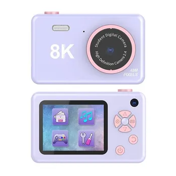 1 Takım Dijital Kamera Full HD 1080 P Ön Ve Arka Kameralar Şarj Edilebilir Mini Kamera Öğrenciler İçin, gençler, çocuklar Yeni Ücretsiz kargo