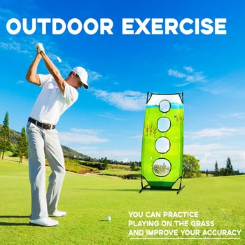 1 Takım Golf Yonga Uygulama Net Açık iç mekan teli golf ağı Doğruluk Salıncak Golf Eğitim Ekipmanları