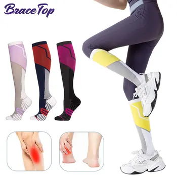 1 Çift Yeni Spor varis çorabı Ok 20-30 Mmhg Ok için En İyi Koşu Tıbbi Hemşire Seyahat Bisiklet Çorap Dropshipping