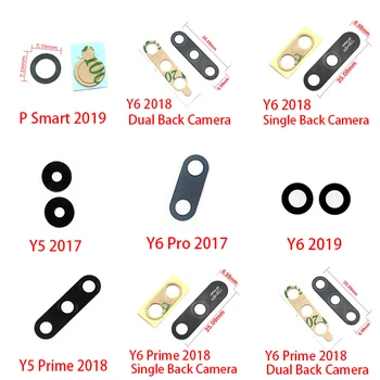 10 Adet / grup, arka Arka Kamera Cam lens kapağı İçin Huawei Y5 Y6 Y7 Pro Y9 Başbakan 2017 2018 P Akıllı 2019 Yapışkanlı Etiket