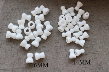 100 adet / grup----9.5 mm / 12mm / 14mm / 16mm çap toplu beyaz oyuncak iskelet ortak kendinden montajlı - boyut seçeneği