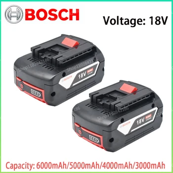 18V Orijinal Bosch 6.0 AH Lityum İyon Şarj Edilebilir pil Değiştirme BAT609 BAT618 3601H61S10
