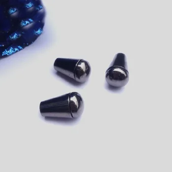 20 adet Paketi İç delik boyutu 10mm * 5mm Çan Stoper Kapaklı Kordon Uçları Kilit Stoper Plastik Siyah Nikel Kaplama Geçiş Klip # MB0065