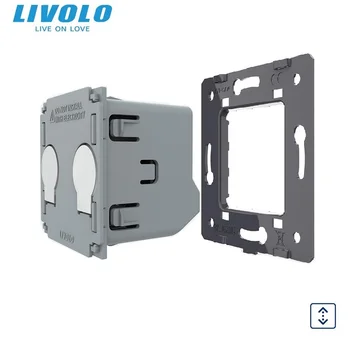 2021 Livolo Üretici Duvar Anahtarı, DIY AB Standardı, Dokunmatik Kontrol Ev LED Perde Anahtarı Olmadan Cam Panel, VL-C702W