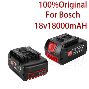 2023 18V 18000mah şarj edilebilir pil İçin Bosch 18V Pil Yedekleme 6.0 A Taşınabilir Yedek Bosch BAT609 Gösterge ışığı