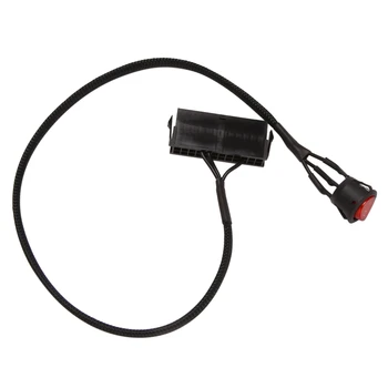 24-Pin Dişi ATX PSU PC Güç Kaynağı Test Cihazı Açma/KAPAMA Anahtarlı Bağlantı Kablosu,50cm