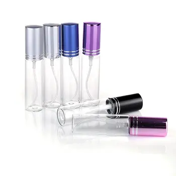 24 x Yeni Tasarım 10ml Mini Cam Şişeler Parfüm Püskürtücü Şişe 1/3 oz Doldurulabilir Parfüm Atomizer 10cc koku şişesi