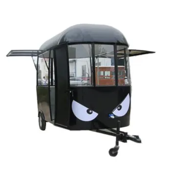 3m Siyah Renk Gıda Sepeti Buzdolabı mobil gıda karavanı Fast Food Römork İmtiyaz barbekü gıda kamyoneti