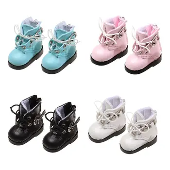 4.5 * 2.0 cm pu ayakkabıları BJD Bebek için 15~20cm Moda Bebek Mini Ayakkabı Botları DIY El Yapımı Bebek Aksesuarları Oyuncaklar