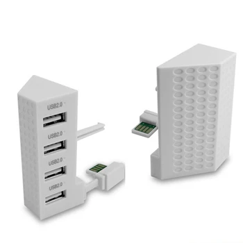 4 Port USB 2 0 Adaptörü USB Hub Splitter Uzatma Adaptörü Xbox One S Oyun Konsolu için USB bağlantı noktası Aksesuarları