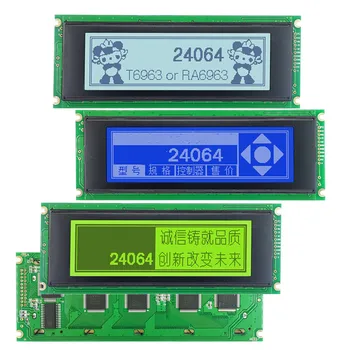 5.42 inç 22PİN SMT Paralel LCD 24064B Grafik Ekran Modülü RA6963 EQV Denetleyici 5V 3.3 V Beyaz / Mavi / Sarı Yeşil Arka ışık
