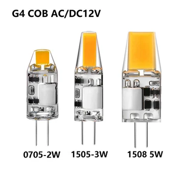 5 w g4 12 V led lamba lampada titreşimsiz cob led ışık yerine 360 Işın Açısı Halojen Avize g4 led ampul 1 adet