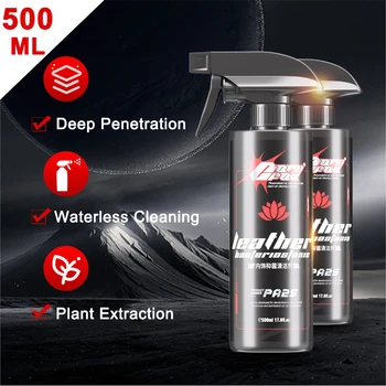 500ML / şişe Araba İç Temizleyici Deri ve Plastik Temizleme Ferahlatıcı Sıvı Deri Tamir Yıkama temizleme spreyi Ajan