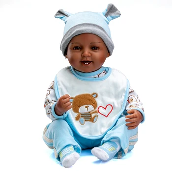 55cm Yeniden Doğmuş Bebek Yenidoğan Bebek Yeniden Doğmuş Bebek Gerçekçi Yumuşak peluş oyuncak Bebek Şapka Giyen Yüksek Kaliteli Koleksiyon Bebek Oyuncak