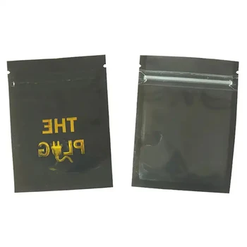 7x10 cm Koku Geçirmez Alüminyum Folyo Zip Kilit Mylar Çanta Temizle Pencere Şeker Tozu Gıda Plastik Paket Çanta Küçük Düz Torbalar