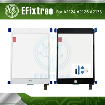 AA + Orijinal Ekran dokunmatik ekran paneli Cam Için iPad Mini 5 Gen min5 5th 5 A2124 A2126 A2133 LCD panel Sayısallaştırıcı Siyah Beyaz