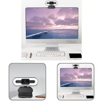 ABS Dayanıklı 1080P / 2K / 4K Sabit Odaklama Web Kamerası Kompakt USB Webcam PC için Kolay Kurulum