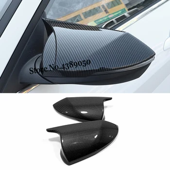 ABS Karbon / Siyah Hyundai Elantra 2021 2022 aksesuarları Araba yan kapı dikiz aynası çerçeve paneli Kapak Trim Araba styling