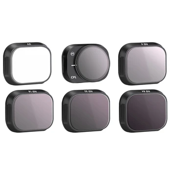 Alüminyum Alaşımlı filtre seti DJI Mini 3 Pro Kamera Lens Mcuv CPL ND8 ND16 ND32 ND64 Filtreler Aksesuarları, altı Parçalı Set