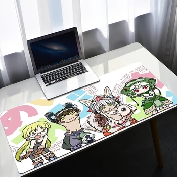 Anime fare altlığı Yapılan Abyss Mousepad Gamer Masa Matı kawaii Kauçuk sümen pc aksesuarları Oyun Xxl Ofis Oyun Fare Pedleri