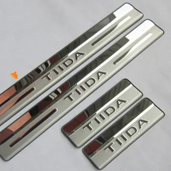 Araba Styling paslanmaz çelik kapı eşiği tıkama plakası Araba Aksesuarları Nissan Tiida 2012-2018 İçin H