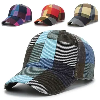 Açık Bahar Yaz Moda Ayarlanabilir Ekose Kapaklar Güneş Koruyucu şapkalar güneşlikli kep beyzbol şapkaları 골프 모자 남성