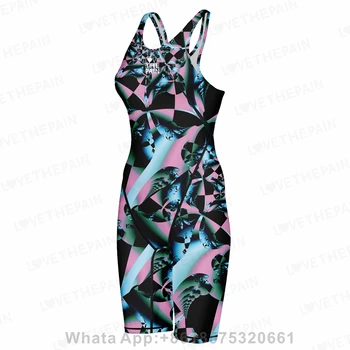 Aşk Ağrı Kadın Kneeskin Aç Geri Teknoloji Takım Elbise Plaj Kıyafeti Mayo Yaz Pro Spor Mayo Plaj Kıyafeti Mayo