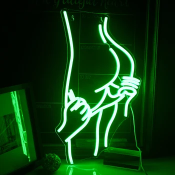 Bayan Dipsiz Pantolon Neon Tabelalar LED Kadın Neon Tabelalar Seksi Bayan yatak odası lambaları Adam Mağara Bar Mağaza Ev Partisi sanat dekoru Hediyeler