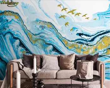 beibehang Özel fotoğraf duvar kağıdı duvar mavi haina Baichuan mermer desen peyzaj dekorasyon boyama duvar kağıtları ev dekor