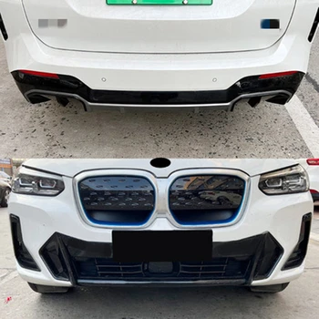 BMW için ıx3 2022 izgara grille Sis lamba çerçevesi Dekoratif Sticker kuyruk arka dudak spoiler araba aksesuarları accesorios para otomatik