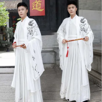 Büyük Boy 5XL Hanfu Erkekler & Kadınlar Çin Antik Geleneksel Hanfu Elbise Çiftler Cadılar Bayramı Çünkü Kostüm Çiftler İçin Artı Boyutu 5XL