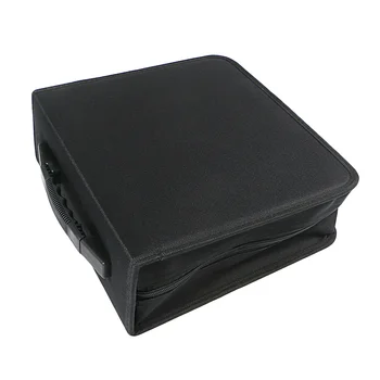 Cd Kutusu 320 Diskler Taşınabilir CD DVD Cüzdan Tutucu Çanta Case Albüm Organizatör Medya Saklama Kutusu (Siyah)