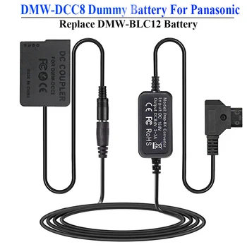 D musluk Bağlantı Kablosu DMW - DCC8 DC Çoğaltıcı Kiti DMW-BLC12 Kukla Pil Panasonic Lumix DMC-FZ2500 G7 6 5 GH2 DC-G90 G95 Ca