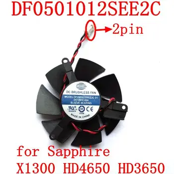 DF0501012SEE2C 2PİN Safir X1300 HD4650 HD3650 Grafik kartı fanı