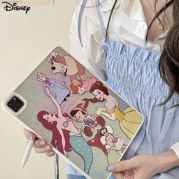 Disney Prenses Anime iPad Kılıfı İçin Pro 11 inç 2021 Hava 5 Apple 9.7 İnç iPad 10 Yumuşak Kapak Kawaii Grafik İpad Kitap Kol