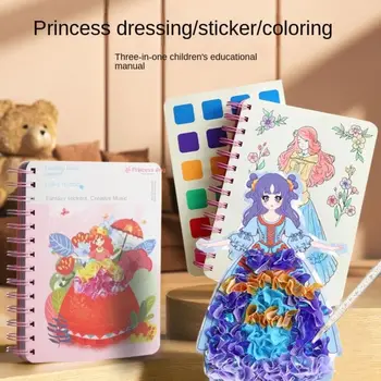 DIY Boyama Sticker Oyuncaklar Alay Prenses Yedek çıkartma kitabı Çocuk El Yapımı Oyuncaklar El Yapımı Fantezi Eğitici Oyuncaklar