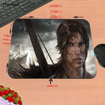Fare altlığı Tomb Raider Mousepad Oyun Paspaslar Taşınabilir Pc Aksesuarları Oyun Lara Croft Bilgisayar Halı Ofis Masaları Dekorasyon