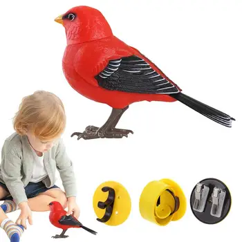 Gerçekçi kuşlar elektrikli kuşlar oyuncaklar gerçekçi hayvan dış mekan süslemeleri yapma sesler ışık ve ses kontrolü ağaç süsleri
