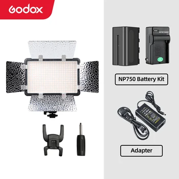 Godox LED308C II LED308 3300 K-5600 K LED Video İşığı Lambası DV Kamera Kamera + NP770 4400Ahm Pil ve Şarj Cihazı