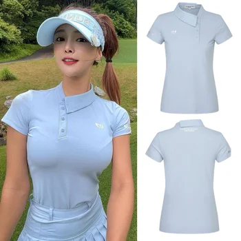 Golf Yeni kadın kısa kollu tişört Açık Spor Rahat kadın Forması Moda trendi kadın giyim 골프 여장