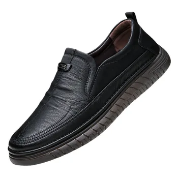 Hakiki Deri erkek ayakkabıları Moda Erkek rahat ayakkabılar 2023 Sonbahar Yeni Rahat Su Geçirmez Marka Erkek Elbise Ayakkabı Tenis Masculino