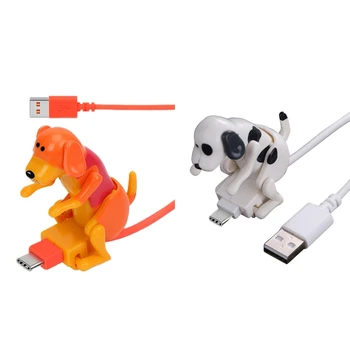 Hareketli sokak köpeği Hızlı şarj USB C Kablosu Cep Telefonu Tabletler için Komik Dokunmatik Köpek Telefon şarj aleti kablosu C Tipi