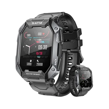 HUAWEİ C20 Askeri Akıllı İzle Erkekler IP68 5ATM Açık Spor Spor İzci 24H Sağlık Monitör 1.71 inç Smartwatch 2023 Yeni