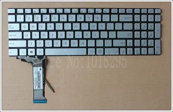 İngilizce asus G551 G551J G551JK G551JM G551JW G551JX G551VW arkadan aydınlatmalı Laptop klavye ABD düzeni Gümüş
