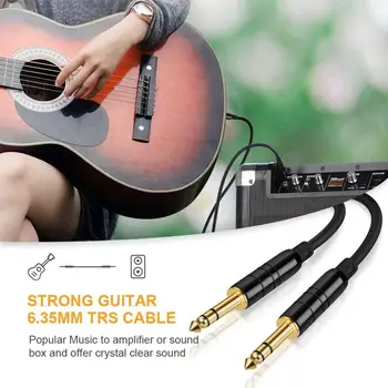 Kablo 6.35 mm için 6.35 mm TRS Gitar Yama Kabloları/Enstrüman Kablosu için Klavye / Amplifikatör / Gitar / Karıştırma Kurulu / Pedalboards / Piyano