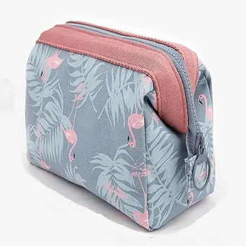 Kadınlar Seyahat Hayvan Flamingo Makyaj Çantaları Kız Kozmetik Çantası Makyaj Güzellik Yıkama Organizatör makyaj çantası Depolama Seti Banyo Çantası