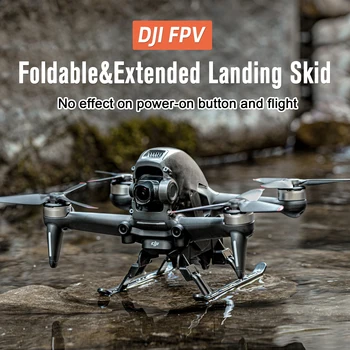 Katlanabilir ve Genişletilmiş İniş Skid DJI FPV iniş takımı Yükseltme tripod Anti-fall katlanabilir hızlı bırakma drone aksesuarları