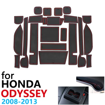 Kaymaz Kauçuk Fincan Yastık Kapı Oluk Mat Honda Odyssey için Jepan JDM Model RB3 RB4 2008~2013 Araba Aksesuarları mat telefon için