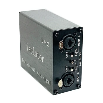 LA-2 Ses Sinyali İzolatör 6.35 XLR Kafa Mikser Ses Akımı Akustik Gürültü Filtresi Sökücü