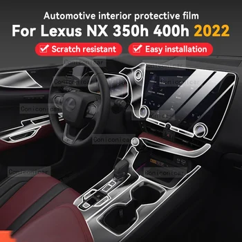 LEXUS NX için 350h 400h 2022 Araba İç Şanzıman Paneli Pano Merkezi konsol Anti-Scratch koruyucu film Aksesuarları Sticker